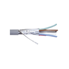 Cable Calibre 22, CMR, 6 Conductores, Blindado, 305 Metros (1000 Pies), Color Gris