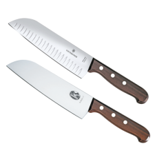Set de 2 Cuchillos Santoku Wood de Mango de Madera Palissandro Victorinox. La combinación Ideal para La Cocina.