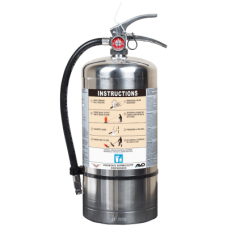 Extintor de Agua con Agente AVD de 6 Litros / Especializado en Baterías de Litio / Clase A / UL EX29073 / Cilindro Acero Inoxidable / Válvula Latón / 72s Descarga / 3-3.6 m Alcance