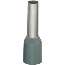 Terminal Hembra / 4 mm² AWG 12 / Con Camisa Plástica / Cobre Electrolítico / Remachado Estanco al Gas / Gris