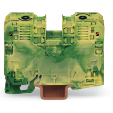 Borna de Tierra, 2 Conductores 35 mm², POWER CAGE CLAMP, Poliamida PA66, Montaje Carril DIN 35x15, Verde-Amarillo, Aplicaciones Ferroviarias y Marinas Borna de Tierra, 2 Conductores 35 mm², POWER CAGE CLAMP, Poliamida PA66, Montaje Carril DIN 35x15, Verde-Amarillo, Aplicaciones Ferroviarias y Marinas