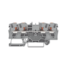 Borna de Paso / 4 Conductores / Push-in CAGE CLAMP® / 4 mm² / 32 A / 800 V / Carril DIN / ATEX IECEx / Prueba Ø4 mm