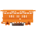 Adaptador de Fijación / Serie 221 / 6 mm² / Montaje sobre Carril DIN 35 / Material Poliamida PA 66 V0 / Color Naranja