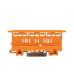 Adaptador de Fijación / Serie 221 / 6 mm² / Montaje sobre Carril DIN 35 / Material Poliamida PA 66 V0 / Color Naranja