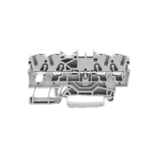 Borna de Paso / 4 Conductores / 2.5 mm² / Push-in CAGE CLAMP® / Aplicaciones Ex e II / Marcaje Lateral y Central / Carril DIN 35 x 15 y 35 x 7.5 / Gris