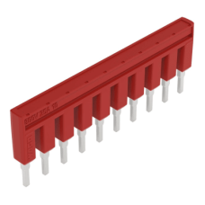 Puente Eléctrico / 10 Polos / Aislado Rojo / 25A 800V / Aplicaciones Ferroviarias / Certificado DIN EN 50155 / Material Rodante