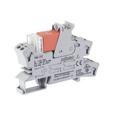 Módulo con Relé / 24 VCC / 2 Inversores / 8 A Corriente Continua / Montaje Riel DIN 15 mm / Indicador LED Rojo / Push-in CAGE CLAMP
