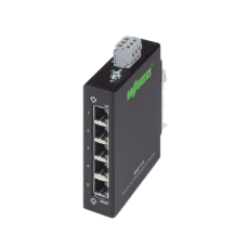 Switch Industrial ECO / 5 Puertos 100Base-TX / 10/100 Mbps Auto-Negotiation / Auto-MDI/MDI-X / Alimentación 18-30 VDC / IP30 / Montaje DIN-35
