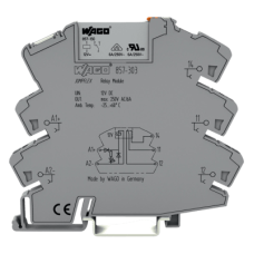 Módulo Relé 12V DC / 1 Inversor / 6A Corriente Permanente / Push-in CAGE CLAMP® / Indicador LED Amarillo / Aislamiento Reforzado / IP20 / Carril DIN-35