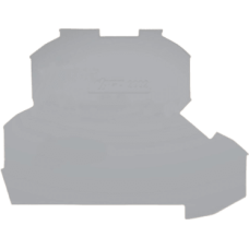 Placa Final e Intermedia / Espesor 0,8 mm / Gris / Poliamida PA 66 / UL 94 V0 / Certificación Ferroviaria DIN EN 50155 / Resistente a Vibración y Choque