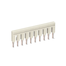 Puente Eléctrico / 10 Polos / Aislado / 25 A / 800 V / Gris Claro / Material Cobre Electrolítico / Reducción de Sección