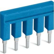 Puente Eléctrico / 10 Polos / Aislado Azul / 25A 800V / Certificación Ferroviaria / Material Rodante DIN EN 50155 / Resistente a Vibración y Choque