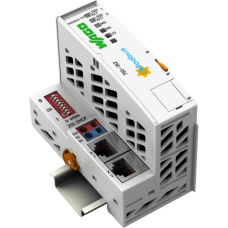 Acoplador de Bus de Campo Modbus TCP / 4ª Generación / 2 Puertos Ethernet 10/100 Mbps / Switch Integrado / Hasta 250 Módulos / IP20 / Montaje Carril DIN
