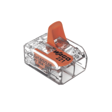 Borne de Conexión con Palancas / Serie 221 / 6 mm² Máximo / 30 A / 300 V / Transparente / T85 / CAGE CLAMP® / Conexión Lateral