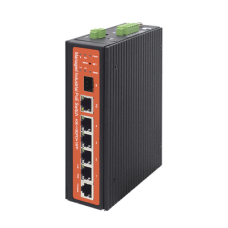 Switch industrial de 4 puertos Gigabit PoE (pasivo 24V / 802.3af/at/bt)