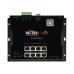 Switch L2 PoE Industrial / Administración Cloud Gratuita / 8 Puertos PoE af/at/bt 10/100/1000 Mbps / 2 Puertos SFP Gigabit / Máx Presupuesto PoE 145 W / Montaje Magnético - Riel DIN.