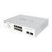 Switch Administrable PoE  / 8 puertos PoE af/at Gigabit /  2 x SFP Gigabit / Administración Cloud Gratuita / Presupuesto 120 W