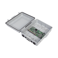 Switch WISP/FTTx con 7 puertos PoE inverso de 24V Pasivo (PoE in), 1 puerto PoE out de 24V + 2 SFP, Integrado con Gabinete NEMA IP67 para exterior Switch WISP/FTTx con 7 puertos PoE inverso de 24V Pasivo (PoE in), 1 puerto PoE out de 24V + 2 SFP, Integrado con Gabinete NEMA IP67 para exterior