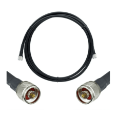 Jumper Coaxial de 50 Ohm con Cable Wilson-400 | Conector N Macho en los Extremos | 9.14 Metros (30 Pies) de Longitud.