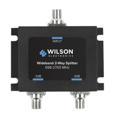 Divisor de Potencia Coaxial 2 Vías / 698-2700 MHz / 75 Ohm / Pérdida por División 3 dB / Aislamiento ≥20 dB / Conector F-hembra / Diseño Microstrip