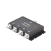 Divisor de potencia de 4 vías para la distribución de señal a dos antenas de servicio | 6 dB de pérdida por puerto | Conectores F hembra Divisor de potencia de 4 vías para la distribución de señal a dos antenas de servicio | 6 dB de pérdida por puerto | Conectores F hembra