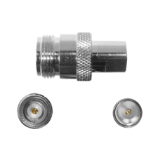 Adaptador en linea de conector N Hembra a FME Macho.