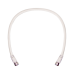 Jumper Coaxial con Cable Tipo RG-6 en Color Blanco de 60.96 Centímetros (24 Pulgadas) de Longitud y Conectores F Macho en Ambos Extremos. 75 Ohm de Impedancia.