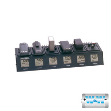 Analizador de baterías recargables, soporta 6 adaptadores Analizador de baterías recargables, soporta 6 adaptadores