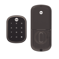 Cerradura ASSURE YRD256/ Color Bronce/ Teclado /Apertura por Smartphone Opcional/Para puertas Izq o Derecha de 35 a 57 mm de espesor