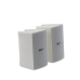 Altavoz de Montaje en Pared, 2 vias, Woofer 4 in, Tweeter 1 in, IPX3, 8 ohms, 70/100V, Color Blanco, Par Altavoz de Montaje en Pared, 2 vias, Woofer 4 in, Tweeter 1 in, IPX3, 8 ohms, 70/100V, Color Blanco, Par