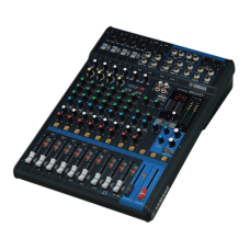 Mezcladora de Audio | 12 Canales | 6 Entradas de Micrófono/línea | 2 Entradas Estéreo | Efectos Integrados | Alimentación Phantom | USB