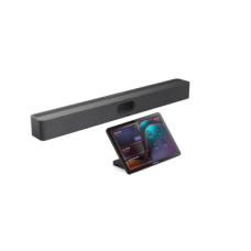 Barra de Videoconferencia Yealink A50 con IA y Consola Táctil CTP25, Todo en Uno para Salas Medianas y Grandes con Seguimiento Automático del Hablante