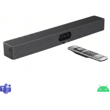 Barra de Videoconferencia A10 de Yealink para Salas Pequeñas con Android Integrado para Microsoft Teams y Modo BYOD - Incluye Control Remoto