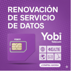 Renovación de plan anual de servicio de 3.5GB para SIM Yobi (No incluye SIM)