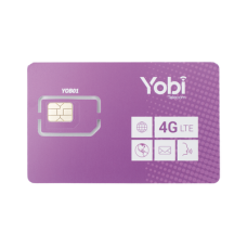 SIM Yobi para dispositivos móviles 3G/4G con recarga de 1GB cada mes durante 1 año de servicio (solo datos)