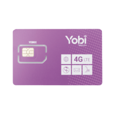 SIM Yobi para dispositivos móviles 3G/4G con recarga de 3.5GB cada mes durante 1 año de servicio (solo datos)