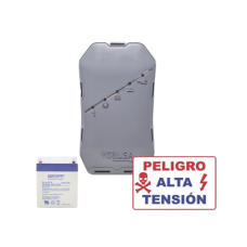 KIT deEnergizador 12,000Volts - .5 Joules / 500 Mts Lineales de Protección / Cercas Electrificadas / Llavero Incluido