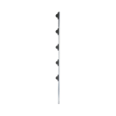 Poste de 1.2 m fabricado en tubo de acero galvanizado con 5 aisladores de paso