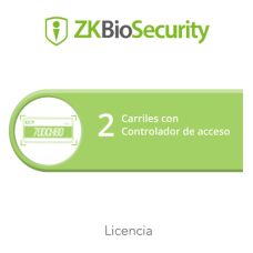 Licencia para ZKBiosecurity para modulo de estacionamiento de 2 carriles utilizando controlador de acceso Licencia para ZKBiosecurity para modulo de estacionamiento de 2 carriles utilizando controlador de acceso