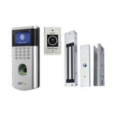 KIT de Control de Acceso LF10/ PUSH / Compatible con ZKBioCVAccess / 1,500 Usuarios / Chapa magnética / Botón de Salida / Tarjeta de proximidad