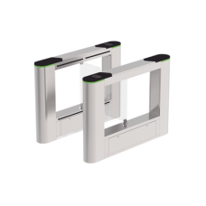 Barrera Abatible para un carril de acceso peatonal con cubiertas intercambiables