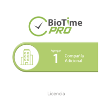 Software de Gestión Centralizada de Asistencia BIOTIMEPRO Licencia para agregar 1 compañía adicional