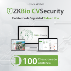 Licencia para ZKBio CVsecurity permite gestionar hasta 100 dispositivos para tiempo y asistencia