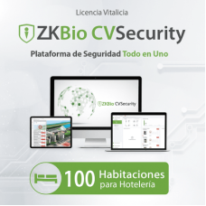 Licencia para ZKBioCVsecurity para modulo de hoteleria para 100 habitaciones Licencia para ZKBioCVsecurity para modulo de hoteleria para 100 habitaciones